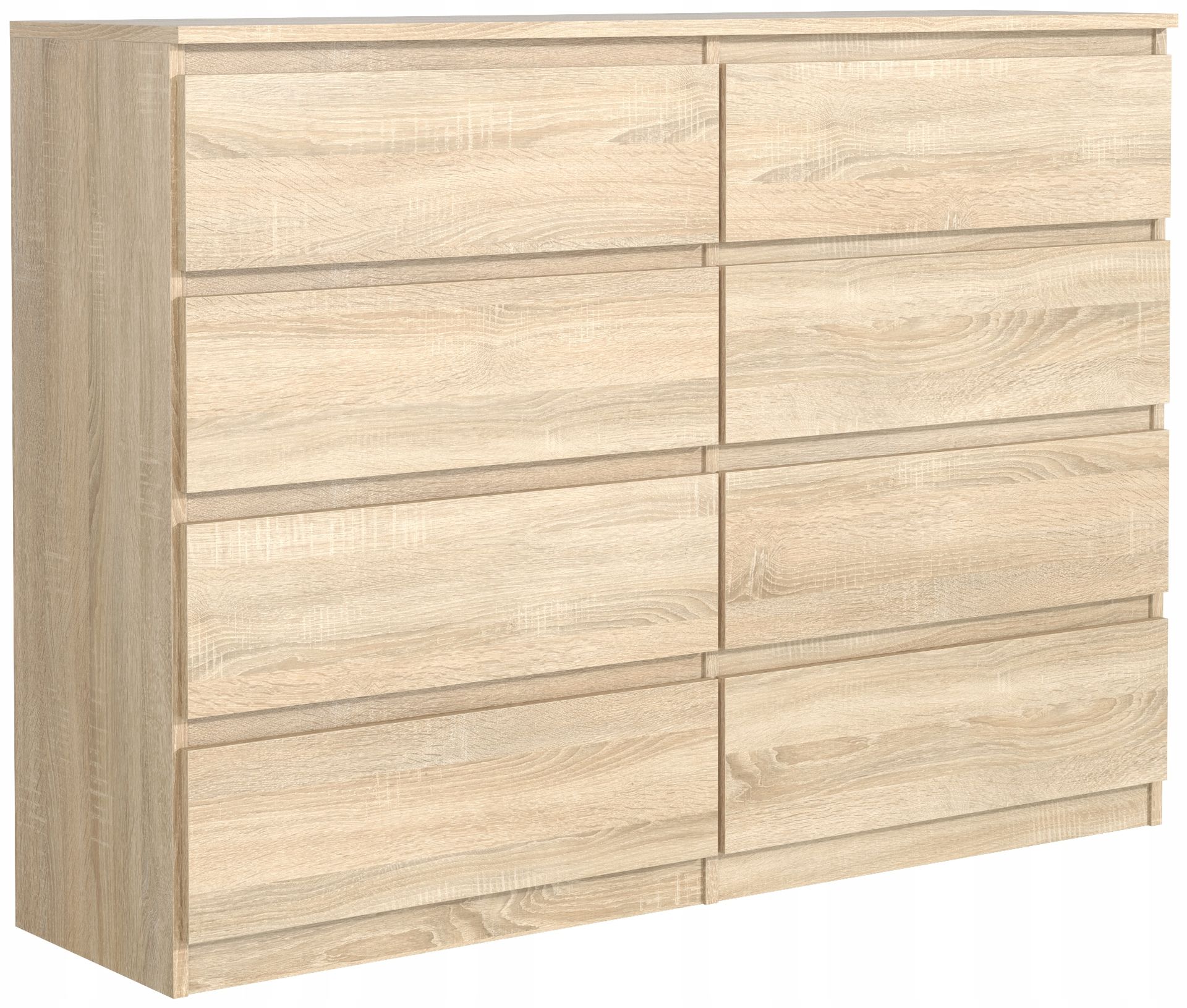 Komoda Dąb Sonoma 140 cm 8 Szuflad Od Producenta!