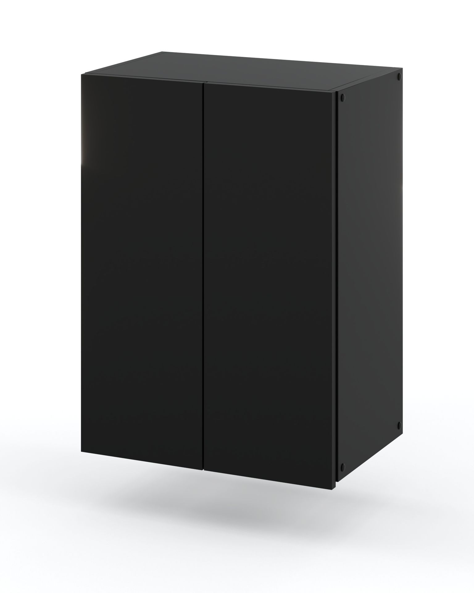 Szafka Łazienkowa Wisząca Czarna Słupek Łazienkowy Loft 40 CM x 60 CM