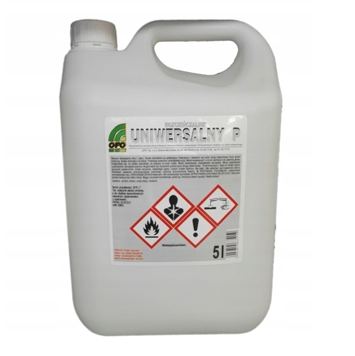 Rozpuszczalnik Rozcieńczalnik Uniwersalny P 5L
