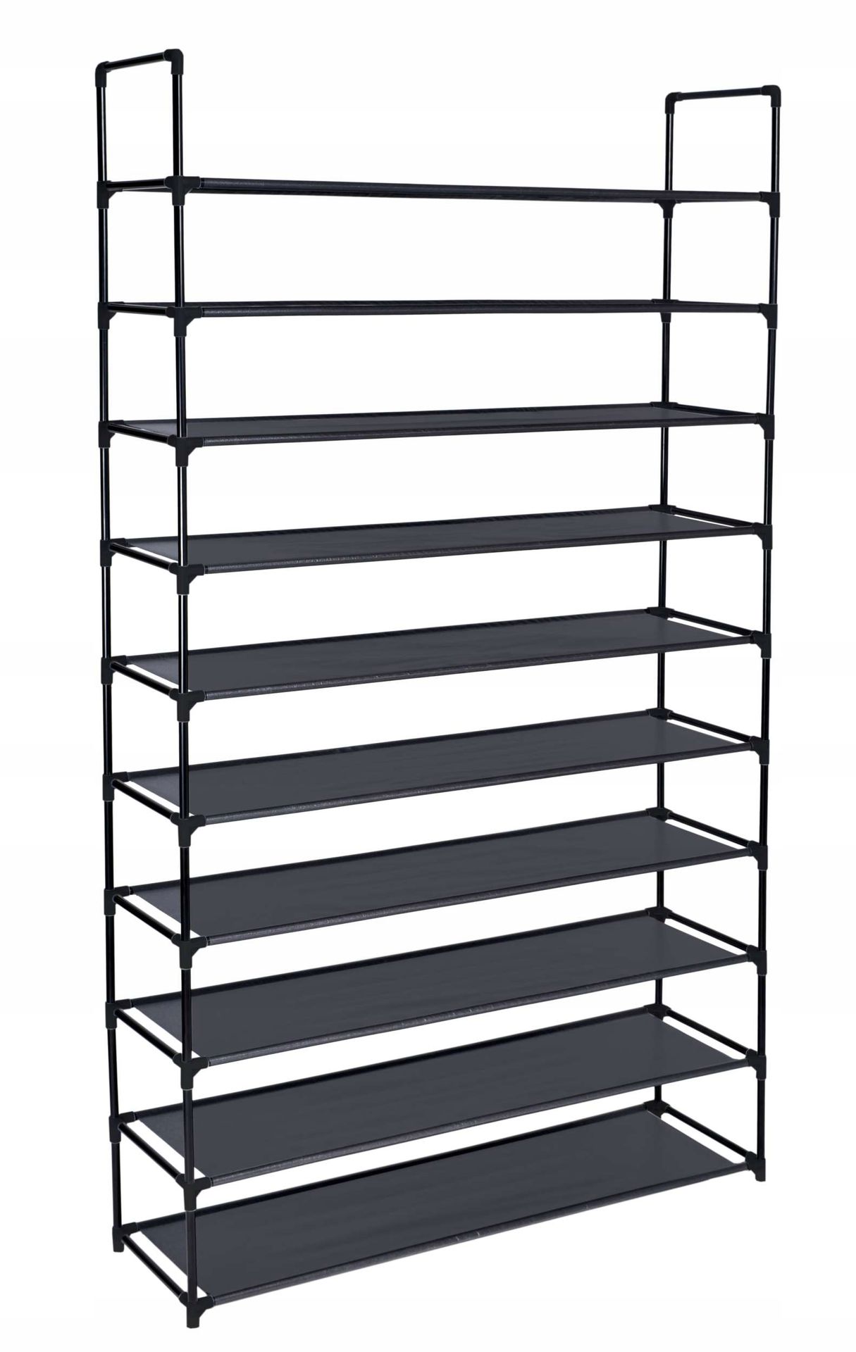 Regał Na Buty Obuwie Metalowy Wysoki Stojak Z Półkami Szafka 10 Poziomów