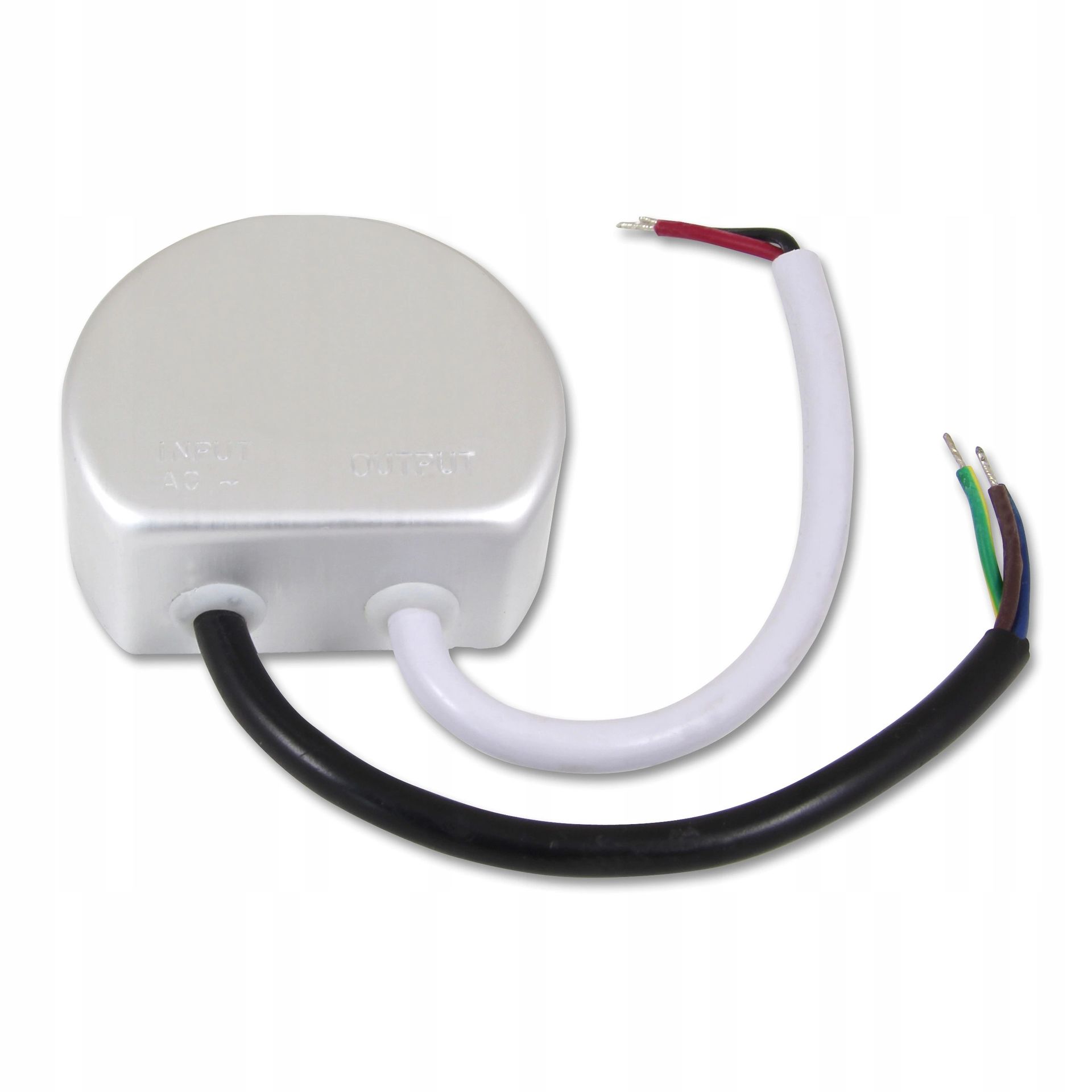 Zasilacz Led 12V 20W dopuszkowy do puszki fi 60mm