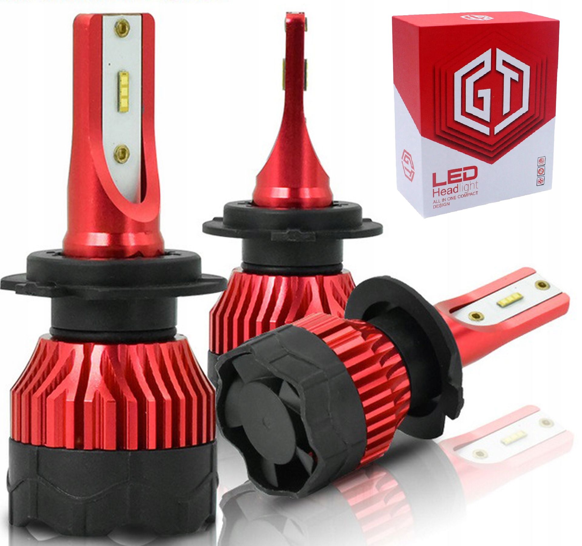 Led H7 Gt Zes K5 300% 8000Lm 6000K dwustronna