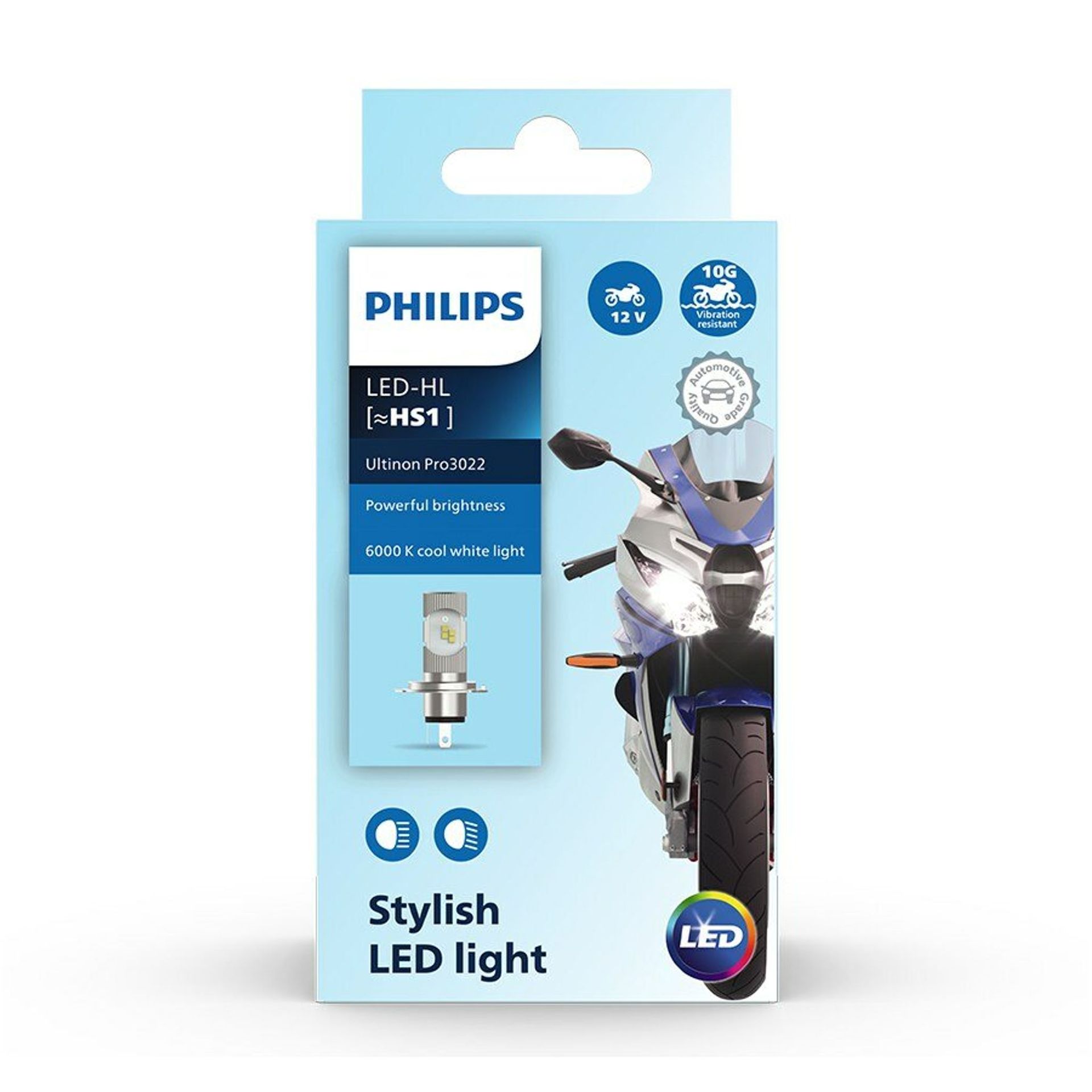 Żarówka HS1 Led Philips Ultinion Pro 3022 do Motocykla Skutera 6000K
