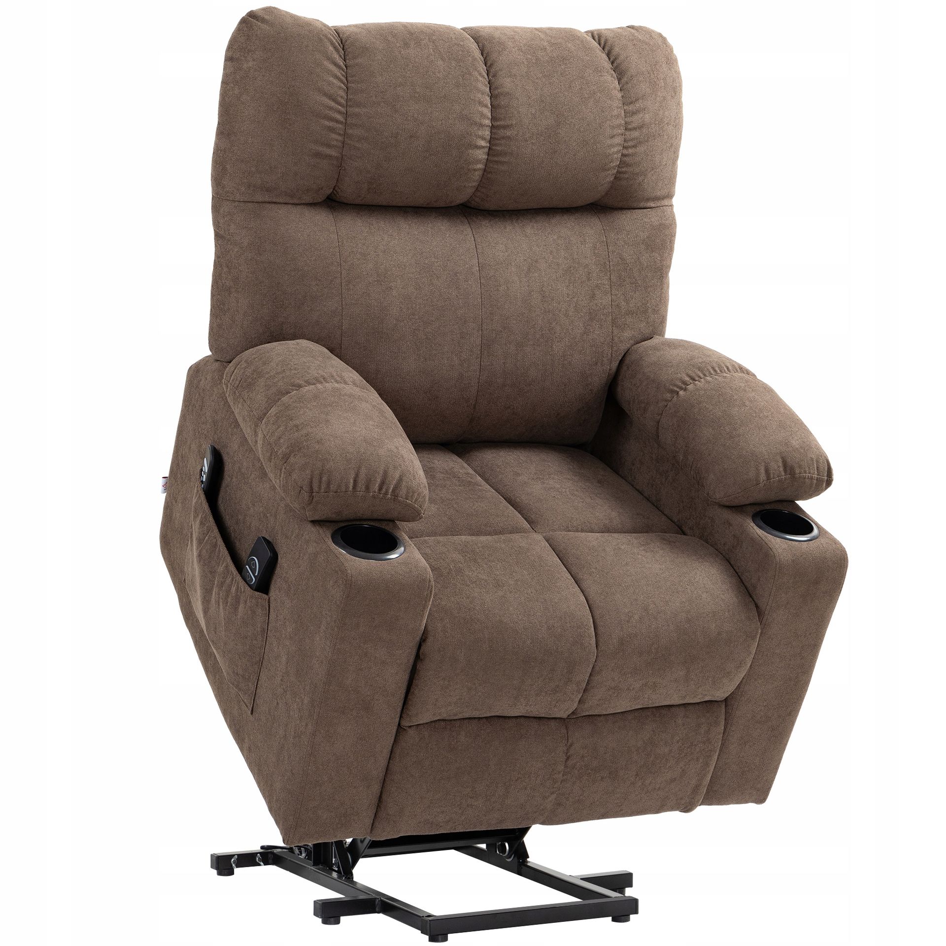 Fotel z Masażem Podgrzewany Pionizujący Elektryczny Relaksacyjny