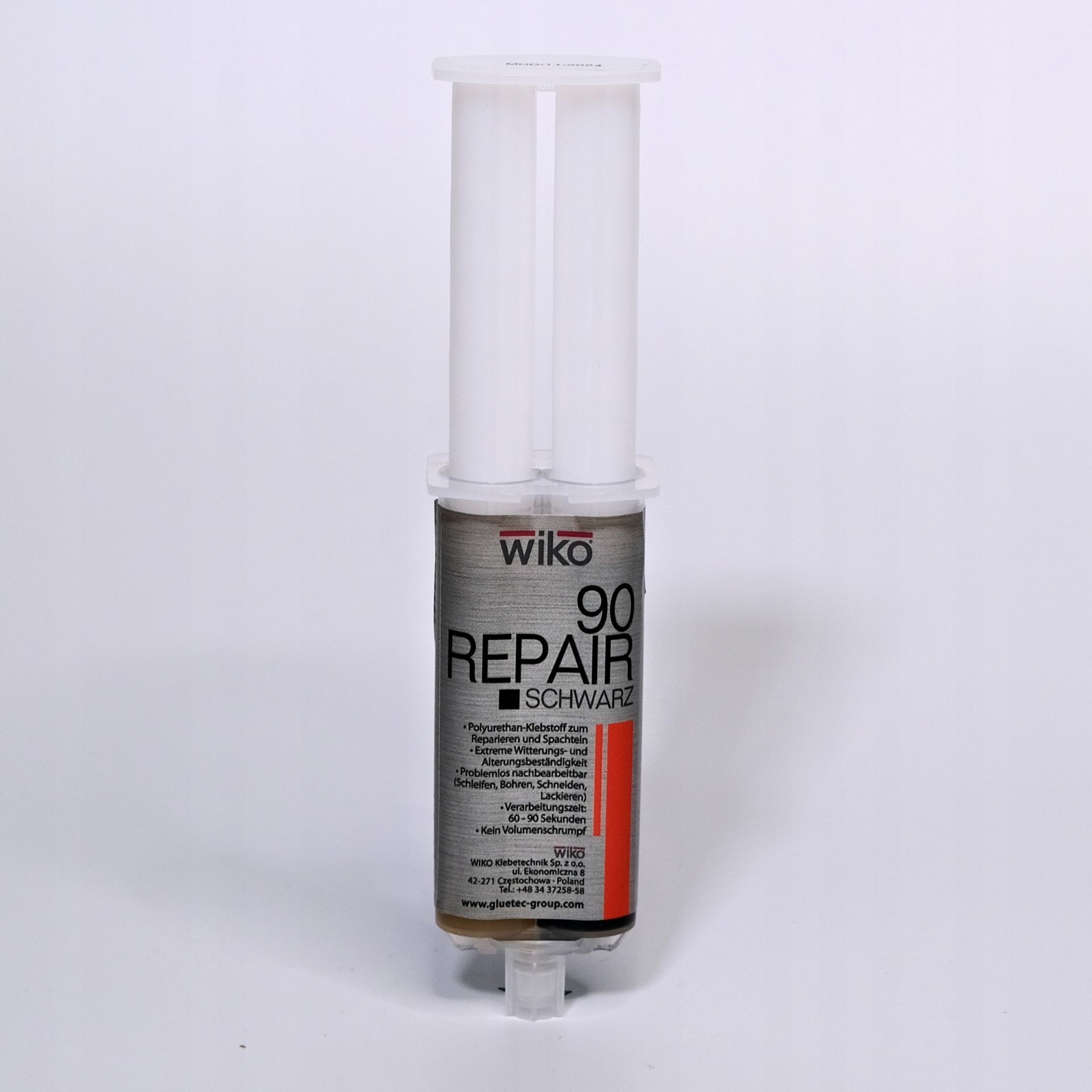 Klej Wiko Repair 90 Czarny strzykawka 25ml do tworzyw sztucznych