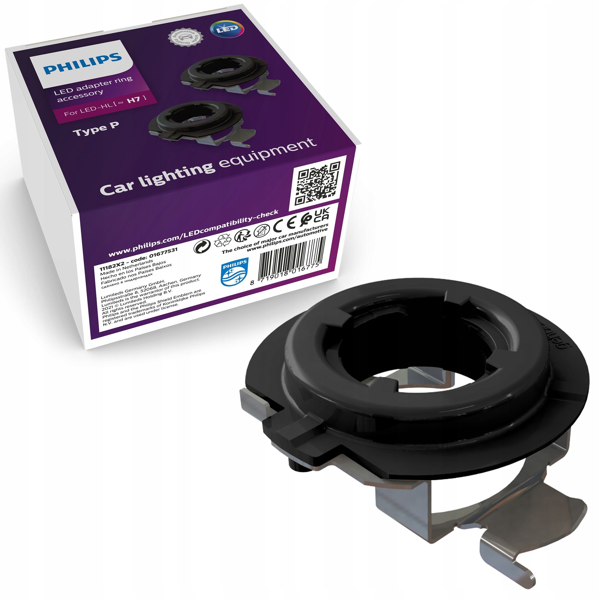 Philips pierścień adapter mocujący do Led H7 P