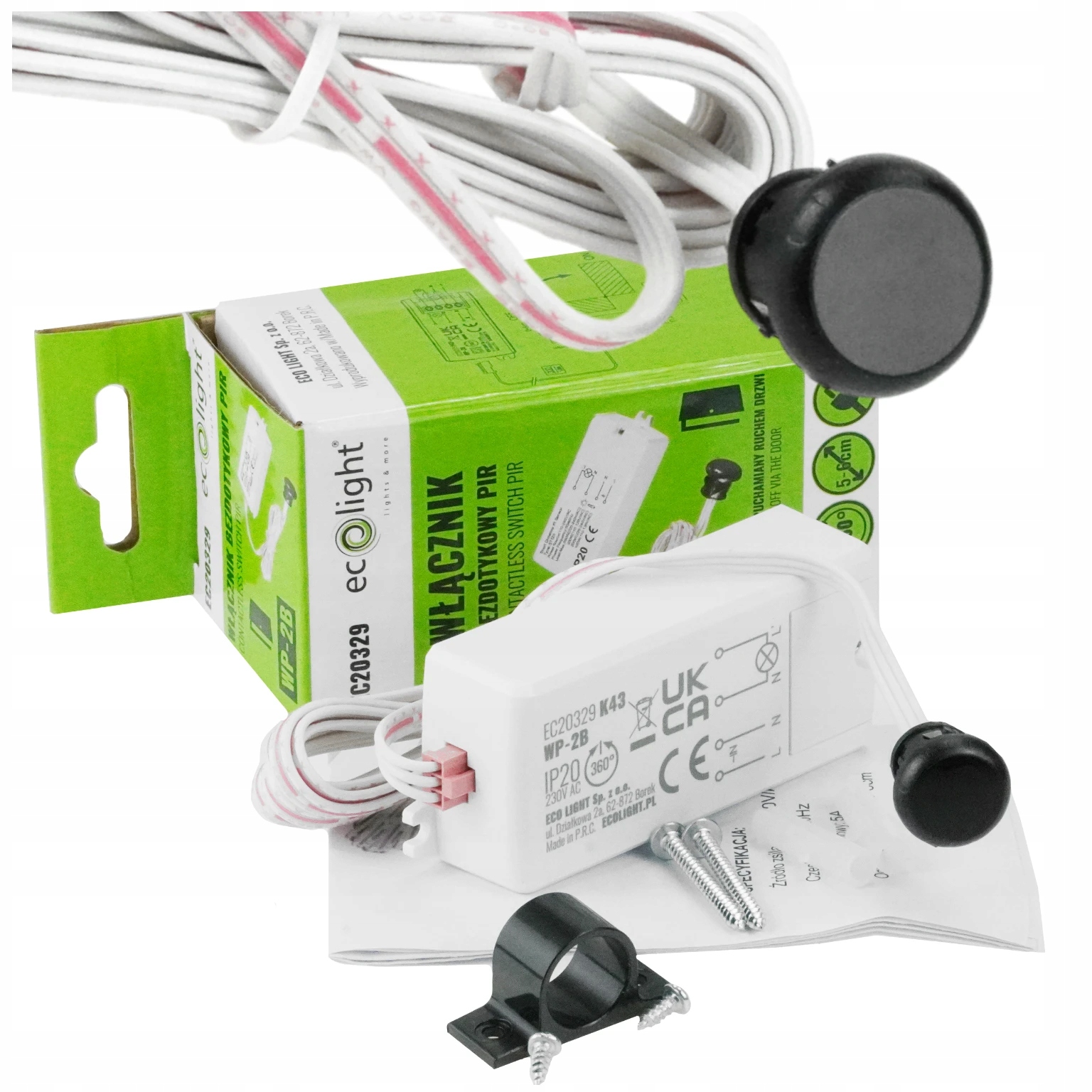 Opinie o Włącznik Bezdotykowy Pir Do Led Czujnik Ruchu Na Podczerwień Zasięg 5-6CM