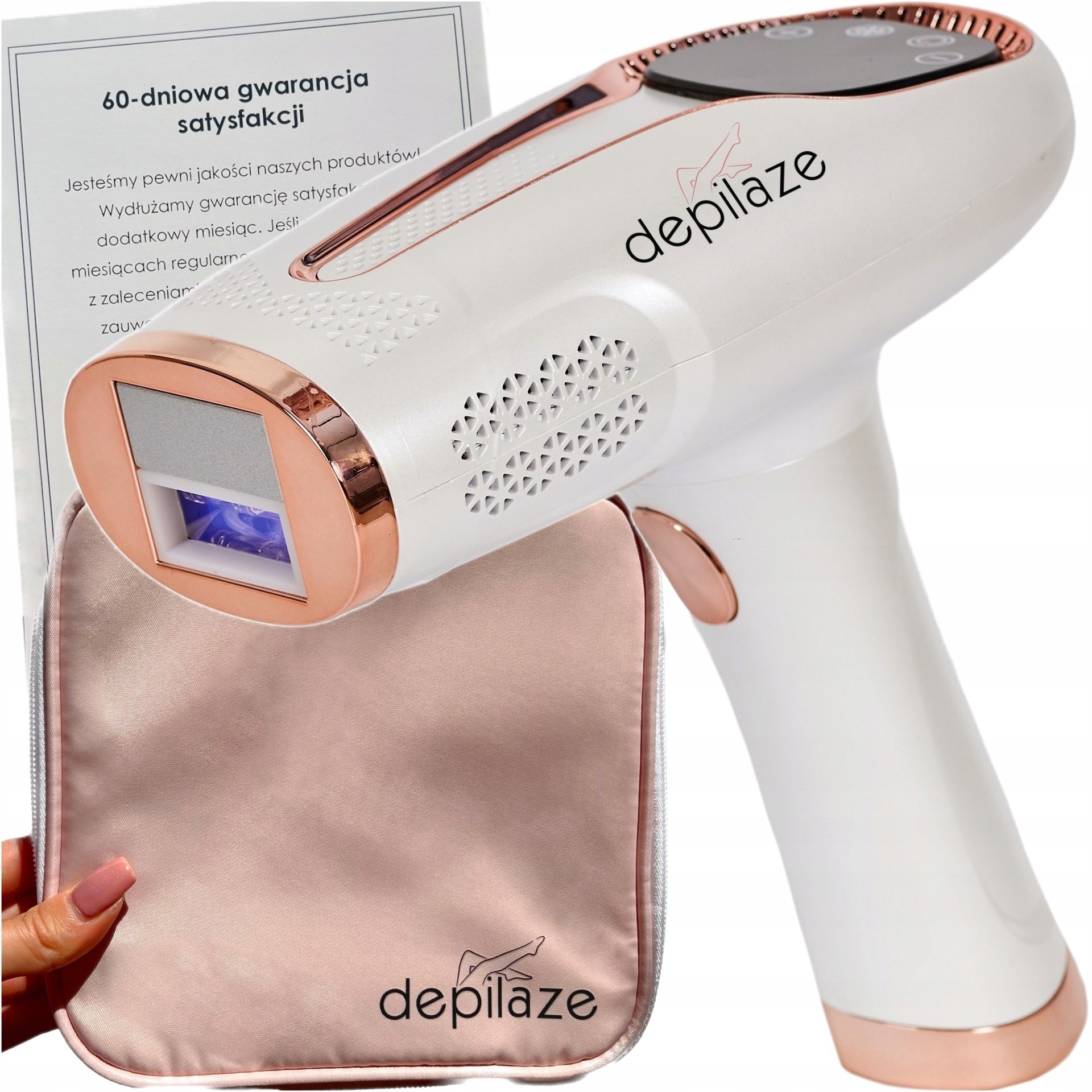 Depilator Ipl Bezbolesny Bikini Ciała Kosmetyczka Depi Laserowy Zestaw