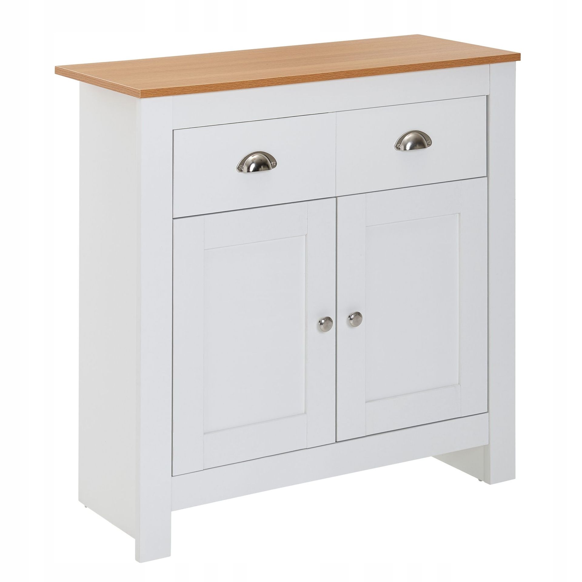 biała dąb 79x81x34,5 cm kredens komoda