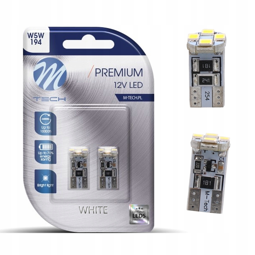 Dioda Led W5W 4xSMD3528 biała Cunbus L329 2szt.