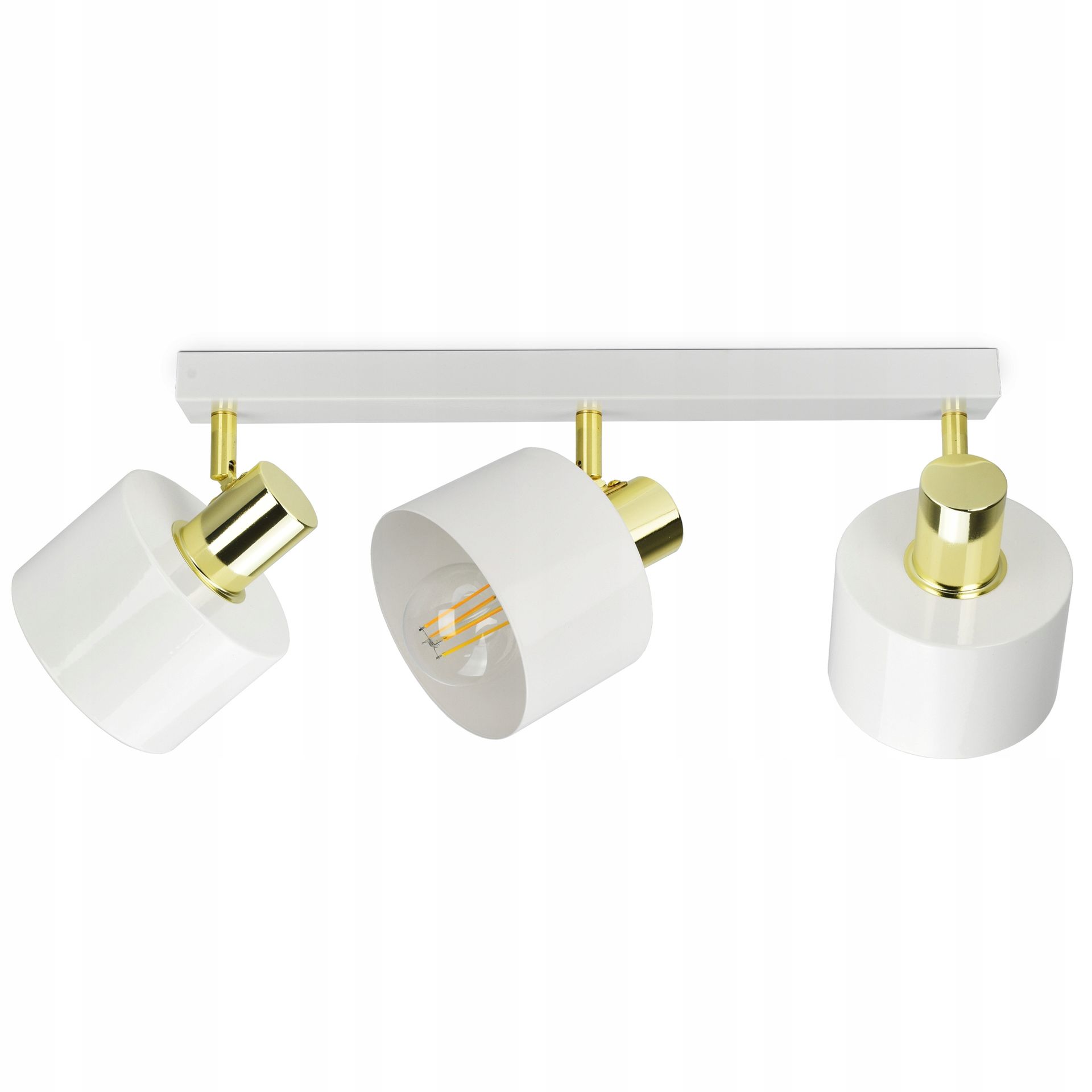 Lampa Sufitowa Żyrandol Plafon Classic Spot 483-BG3 Led E27 White Gold