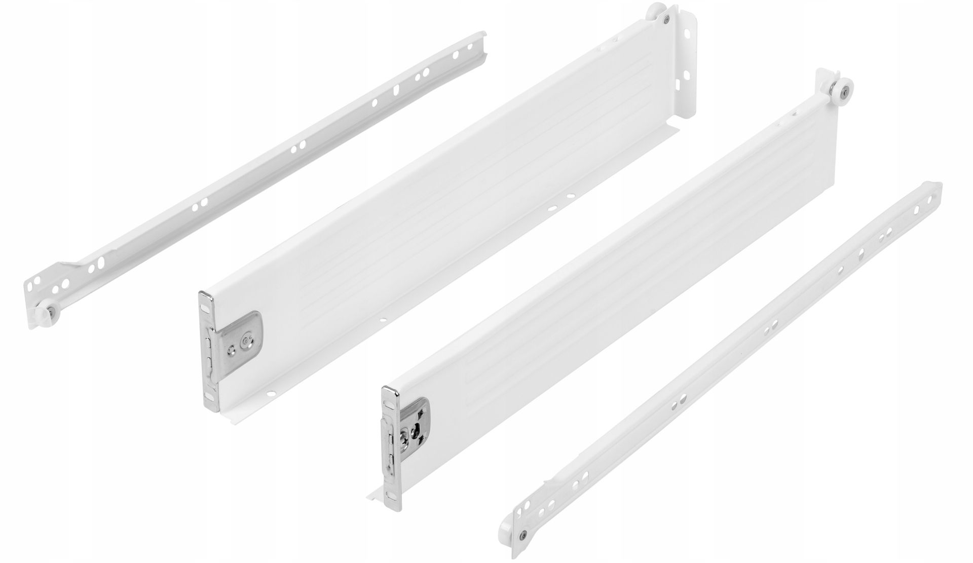 Szuflada średnia Metalbox H-86 mm L-500 mm biały RAL9010 Amix