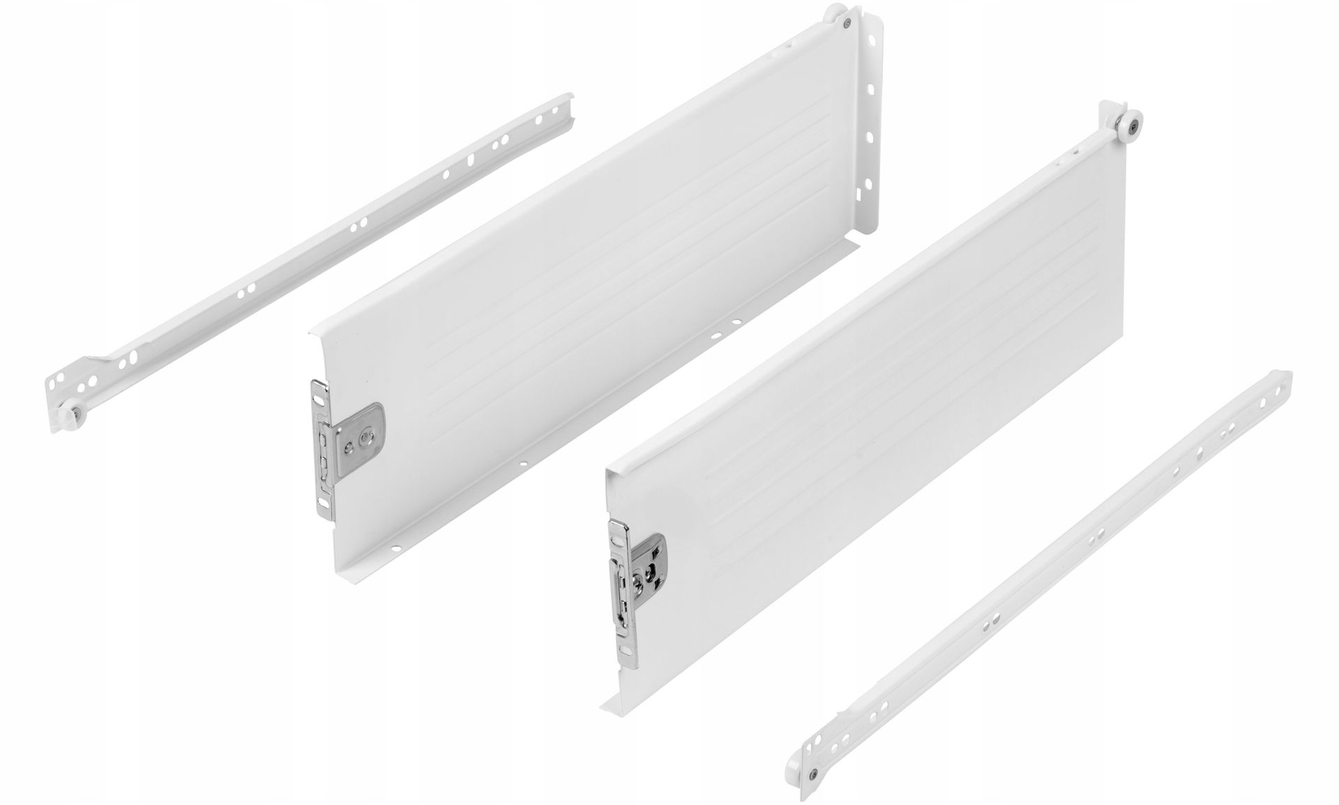Szuflada wysoka Metalbox H-150 mm L-450 mm biały RAL9010 Amix