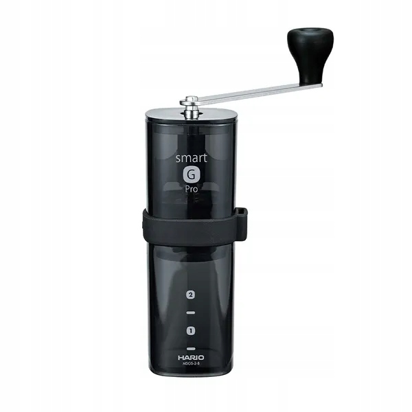 Młynek Ręczny Hario Smart G Pro Coffee Mill Przezroczysty Czarny