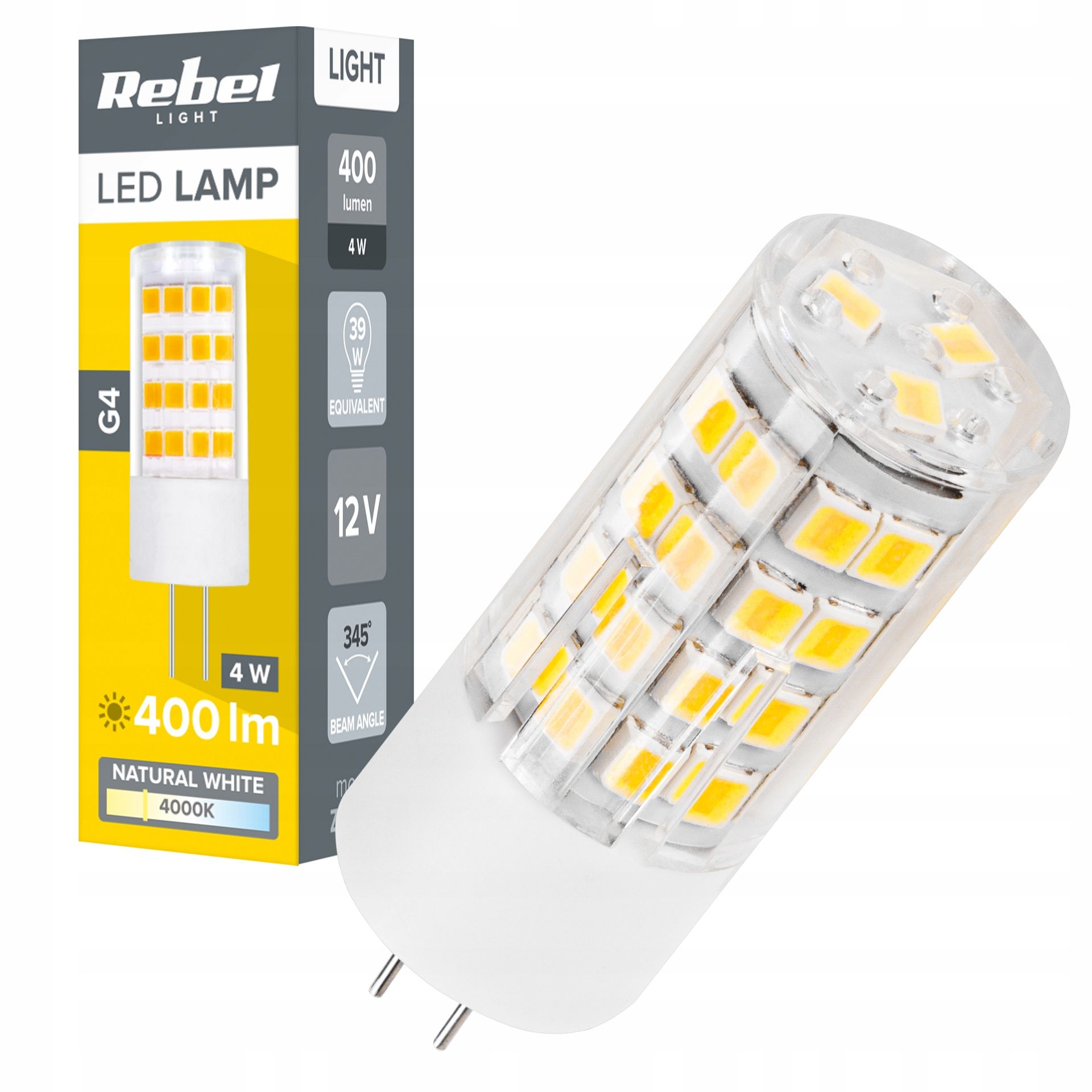 Lampa led Rebel 4W G4 4000K 12V