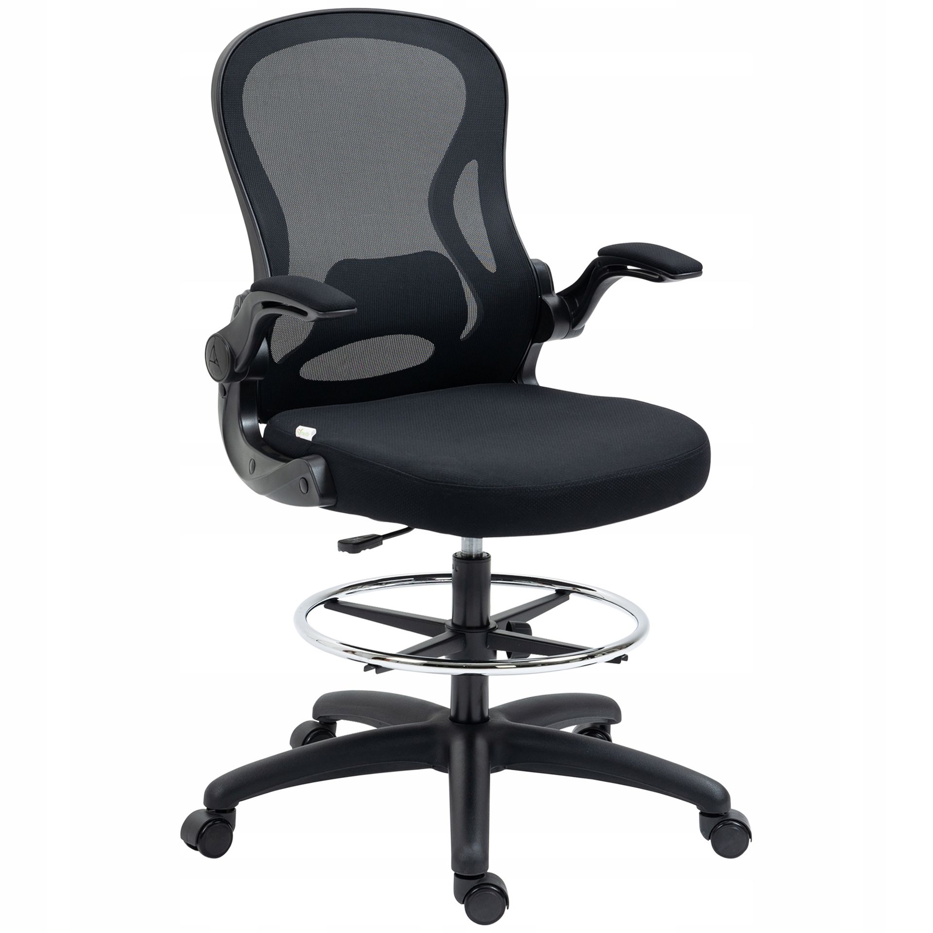 Krzesło Obrotowe Biurowe Kreślarskie do Rysowania z Podnóżkiem Ergonomiczne