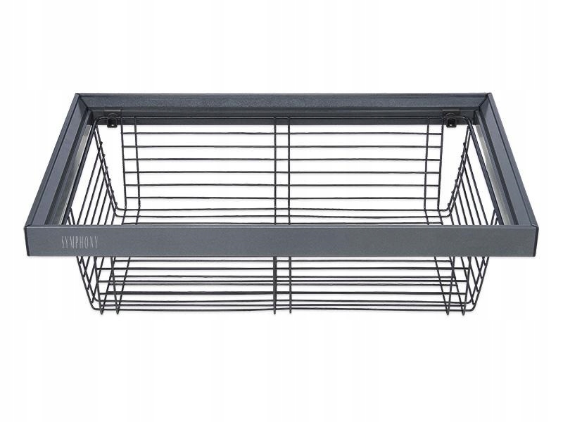 Symphony Kosz druciany do szafy, Garderoby Antracyt 764-814mm WB-660 P35