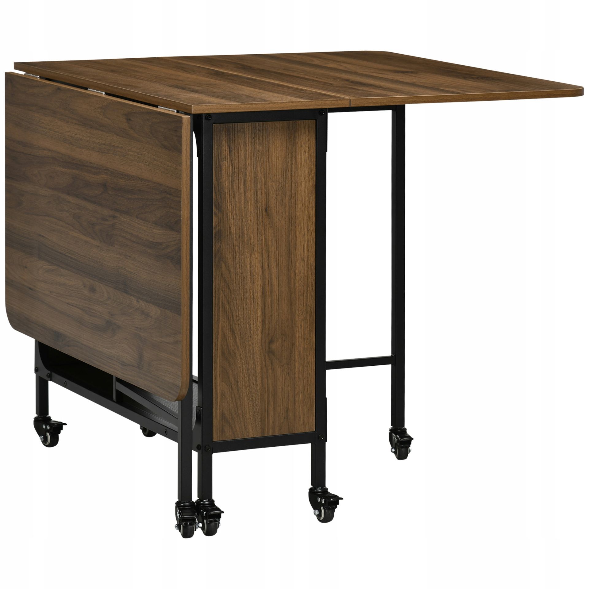 Mobilny Składany Stół, 2 Rozkładane Powierzchnie, 130 cm x 80 cm x 74 cm
