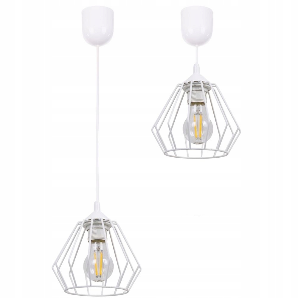 Lampa Wisząca Sufitowa Loft Metal Edison Diament