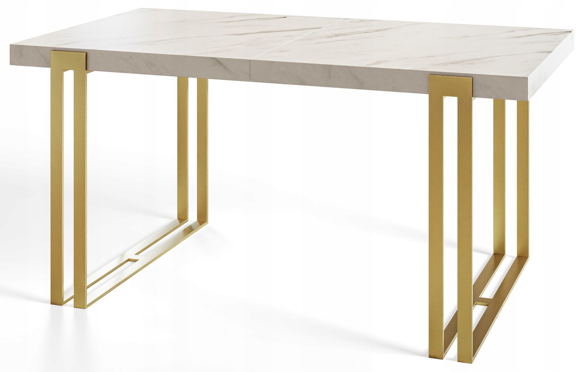 Stół rozkładany 160/260 Loft Gold metalowe nogi