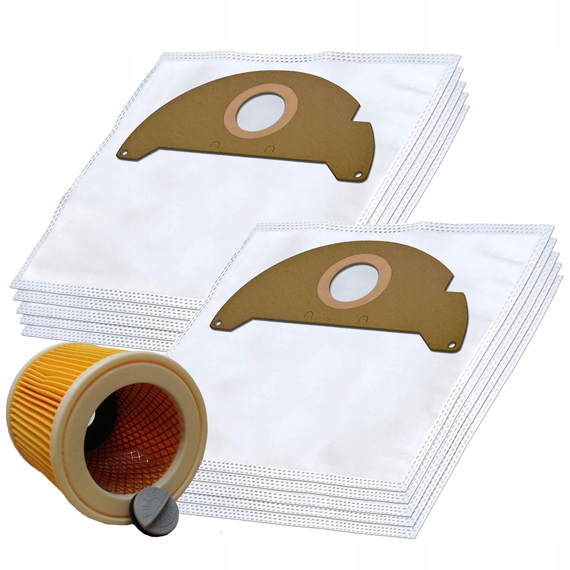 10xWORKI Filtr Do Odkurzacza Karcher WD2 MV2 A2004 WD2 Home 6.904-322.0