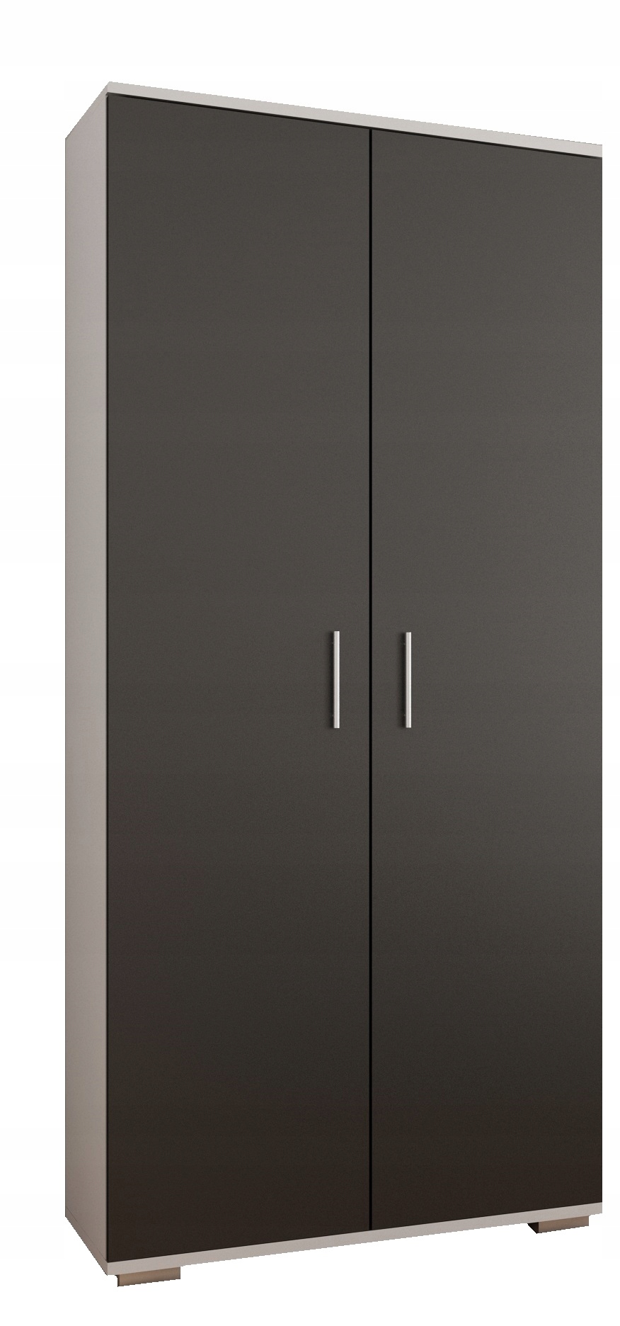 Szafa California dwudrzwiowa D2 80 CM Biało Czarny