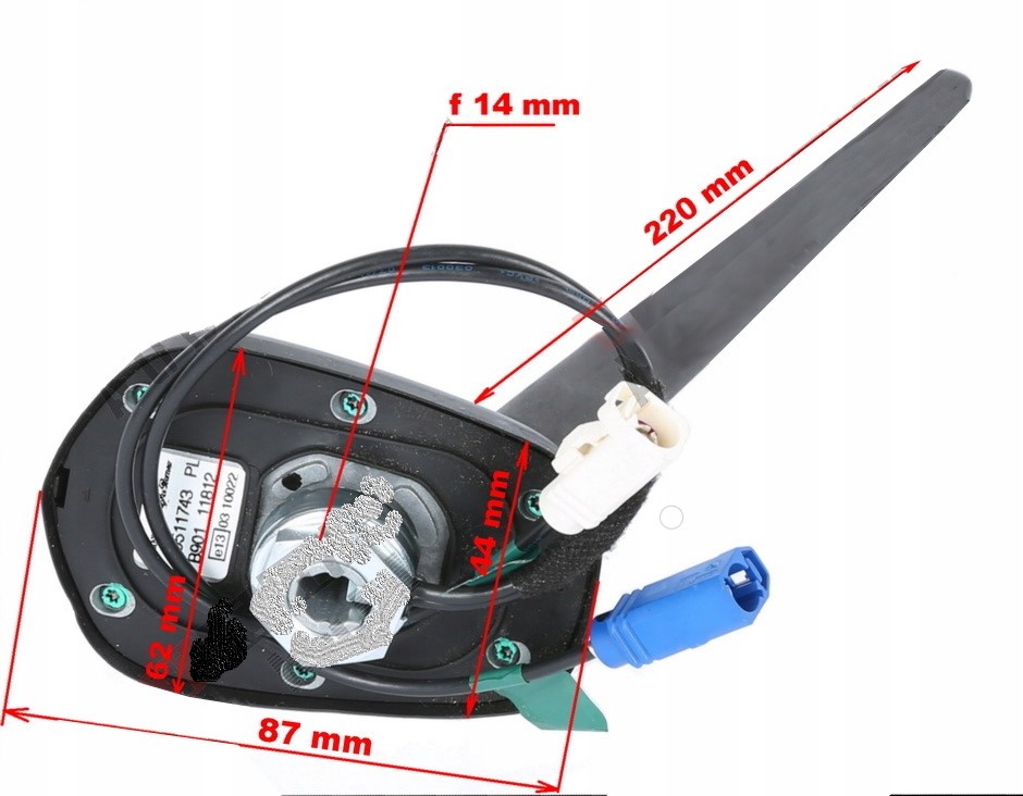 Samochodowa antena aktywna Gps/fm