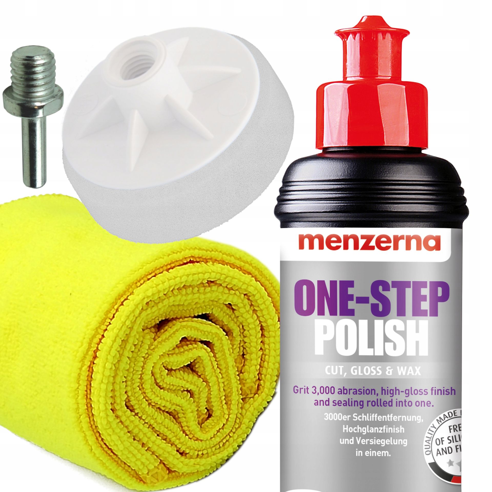 Menzerna 3w1 Pasta polerska Pad Gąbka Adapter