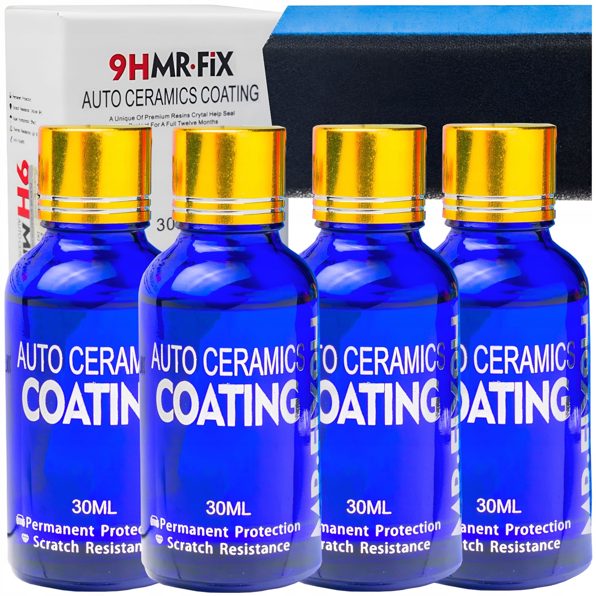 Powłoka Ceramiczna 9H Mr Fix Hydrofobowa Ceramika Na Lakier Auta 4 x 30ml