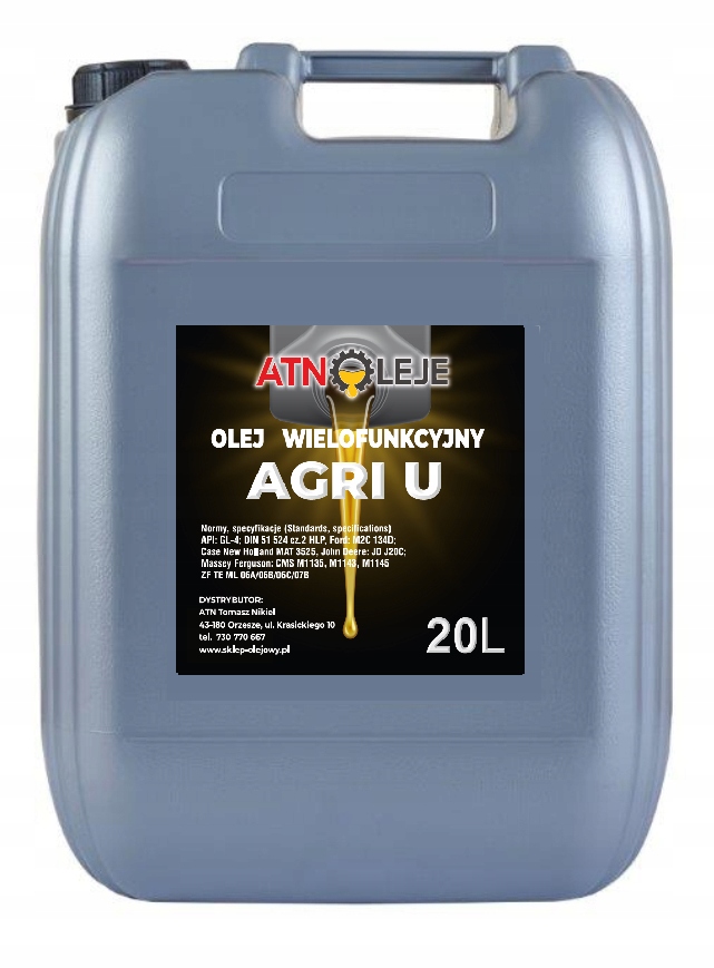 Olej Hydrauliczno-przekładniowy Agrol U 20L Agri U Olej Wielofunkcyjny