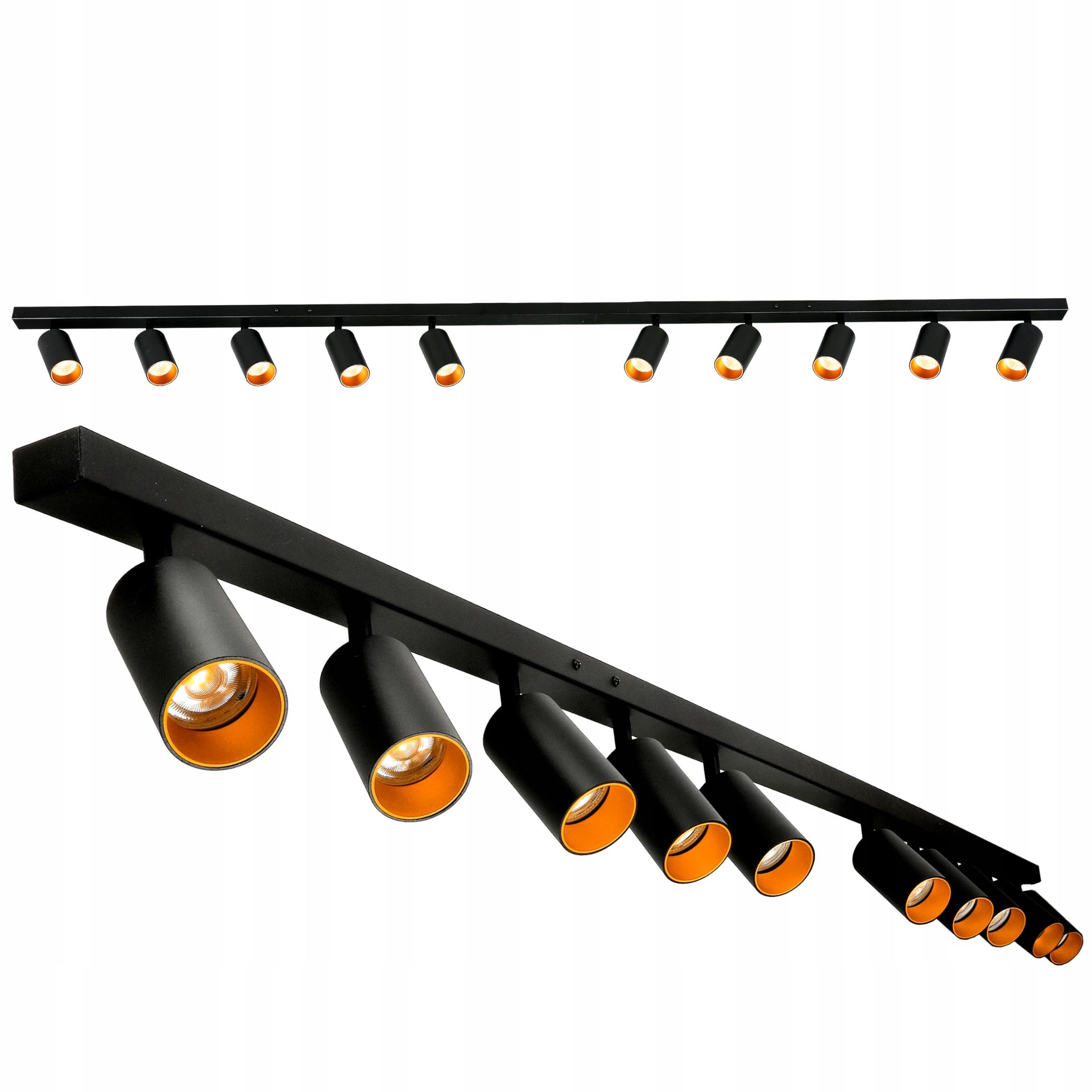 Lampa Sufitowa Listwa Szyna Lampa Led 10xGU10 Gold