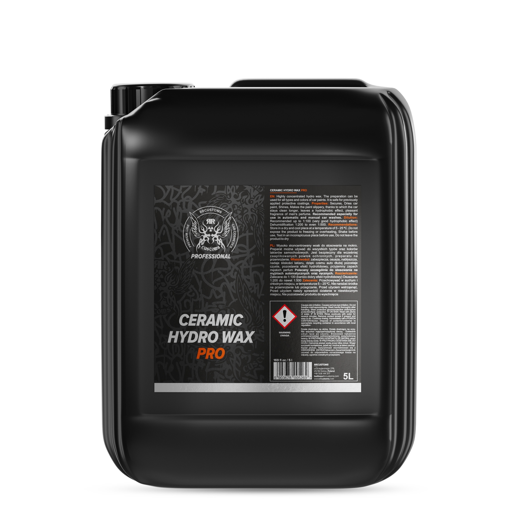 Rrc BadBoys Ceramic Hydro Wax Pro 5L Hydro Wosk