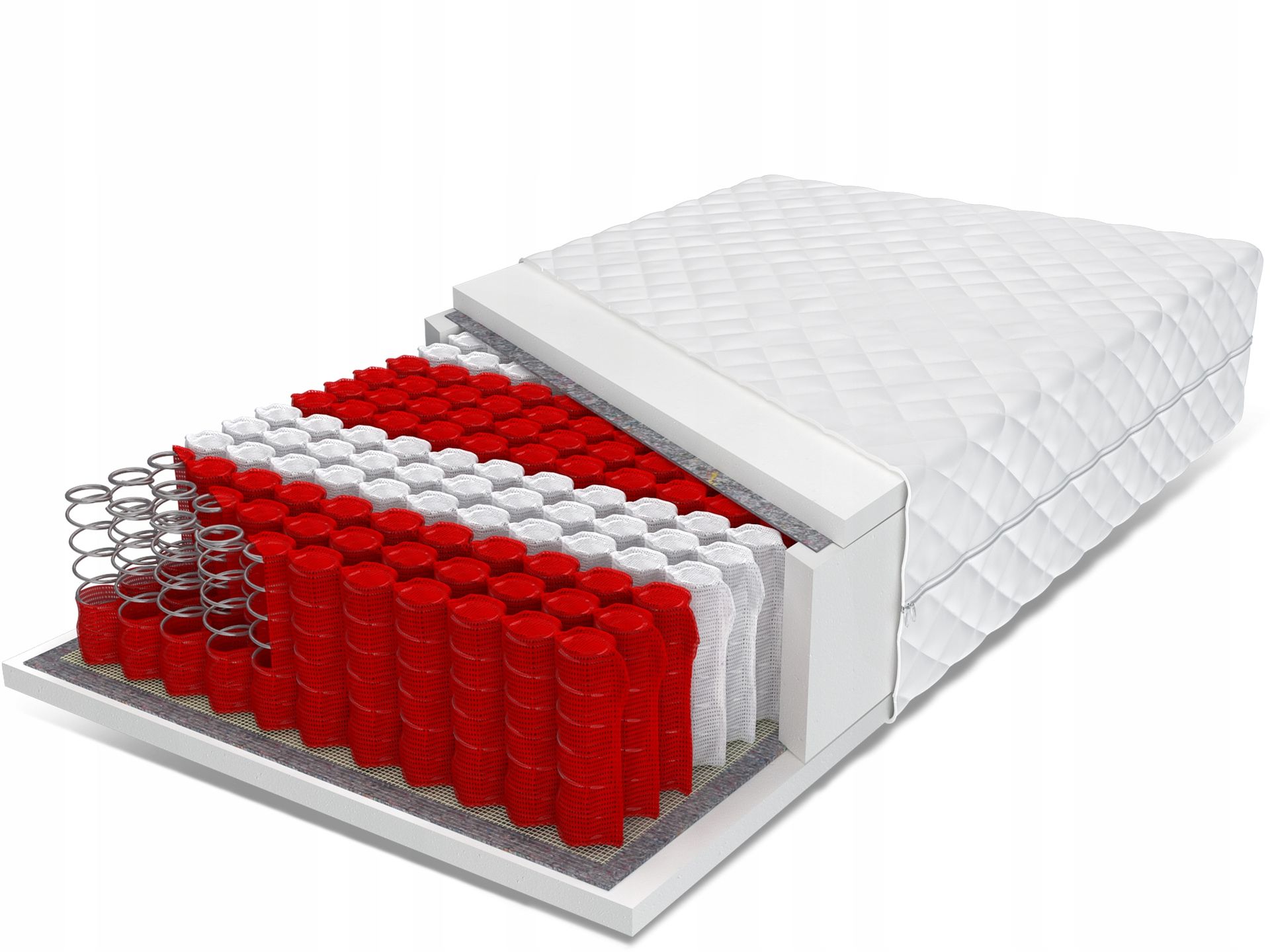 Materac 120x200 kieszeniowy 9 stref Rubin 23cm