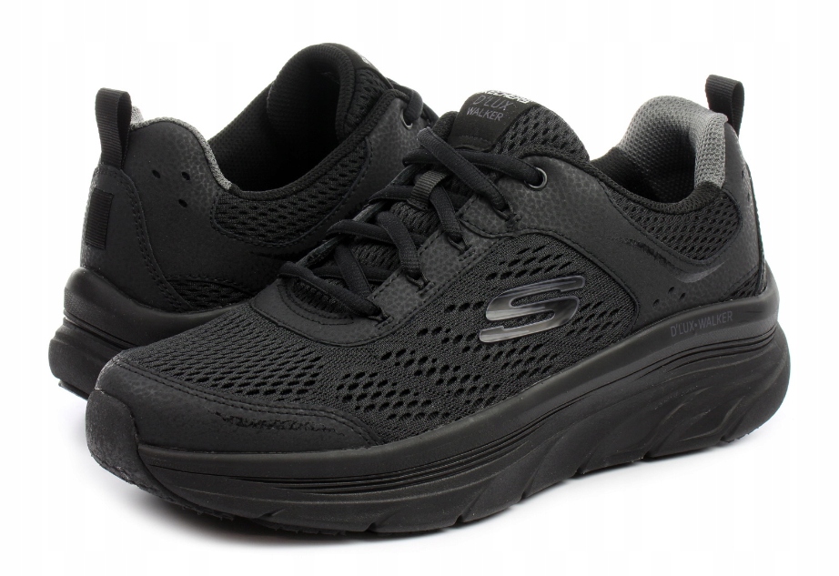 Buty męskie czarne sportowe Skechers D'Lux Walker 232044-BBK r. 46 sport