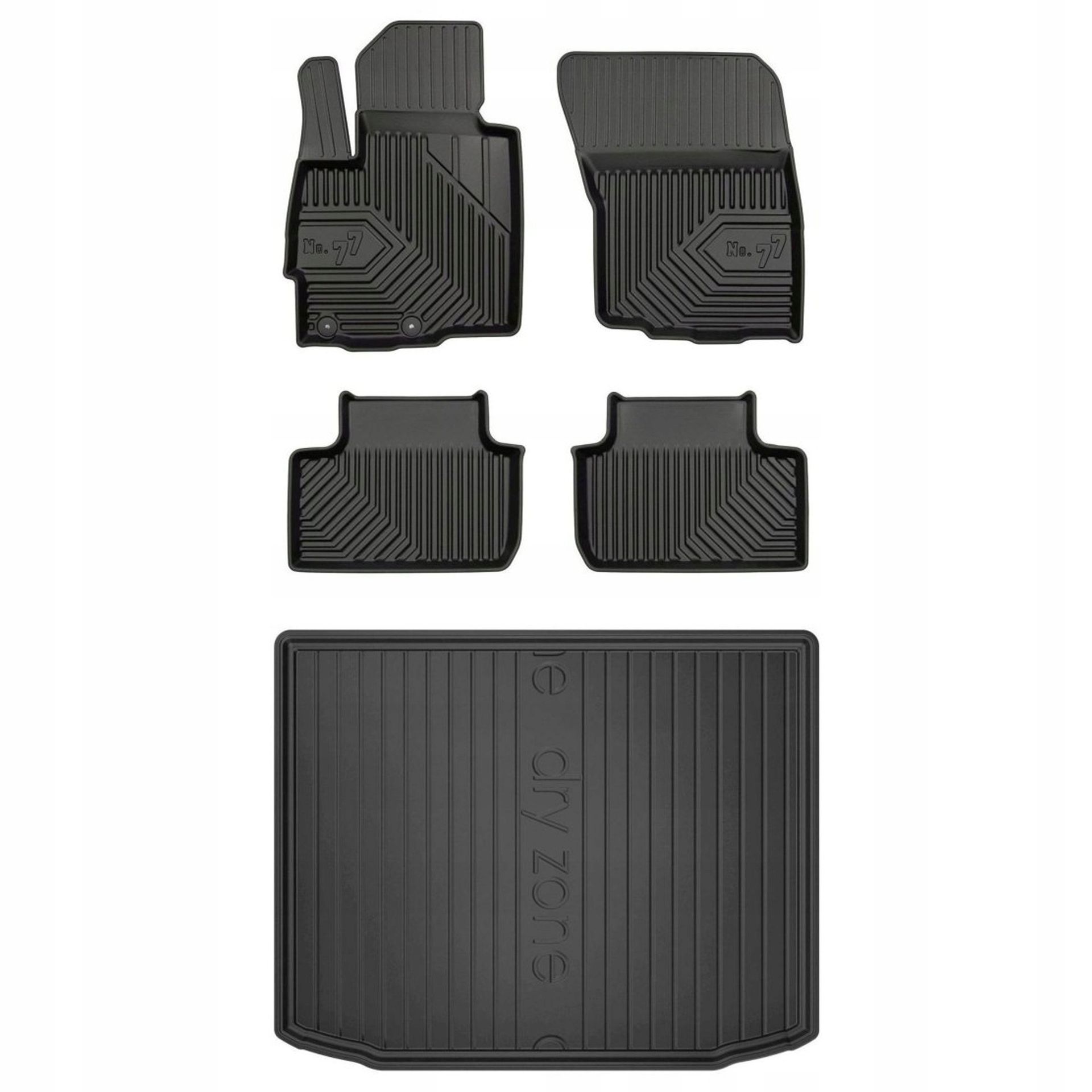 Gumowy zestaw dywaniki i mata Mitsubishi Asx I 2010-2022 bez regulowanej wy