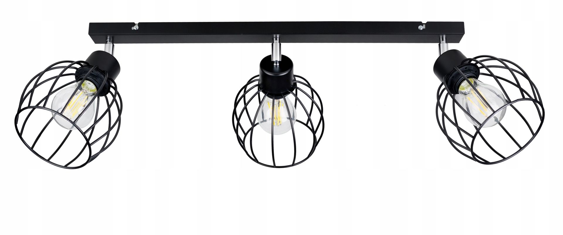 Lampa Wisząca Sufitowa Belka Kula Druciana 3xE27