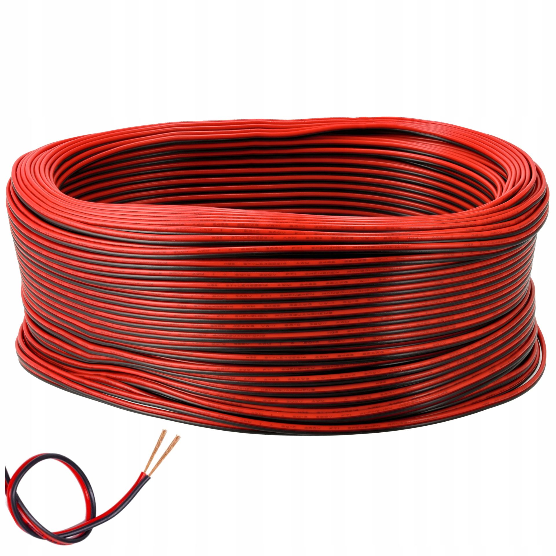 Przewód Kabel Do Taśma Led Dwużyłowy Linka Dwie Żyły 0,35