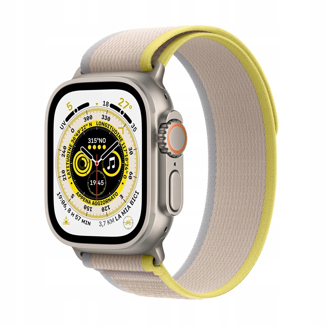 Apple Watch Ultra GPS + Cellular 49mm Tytan Beżowo-żółty