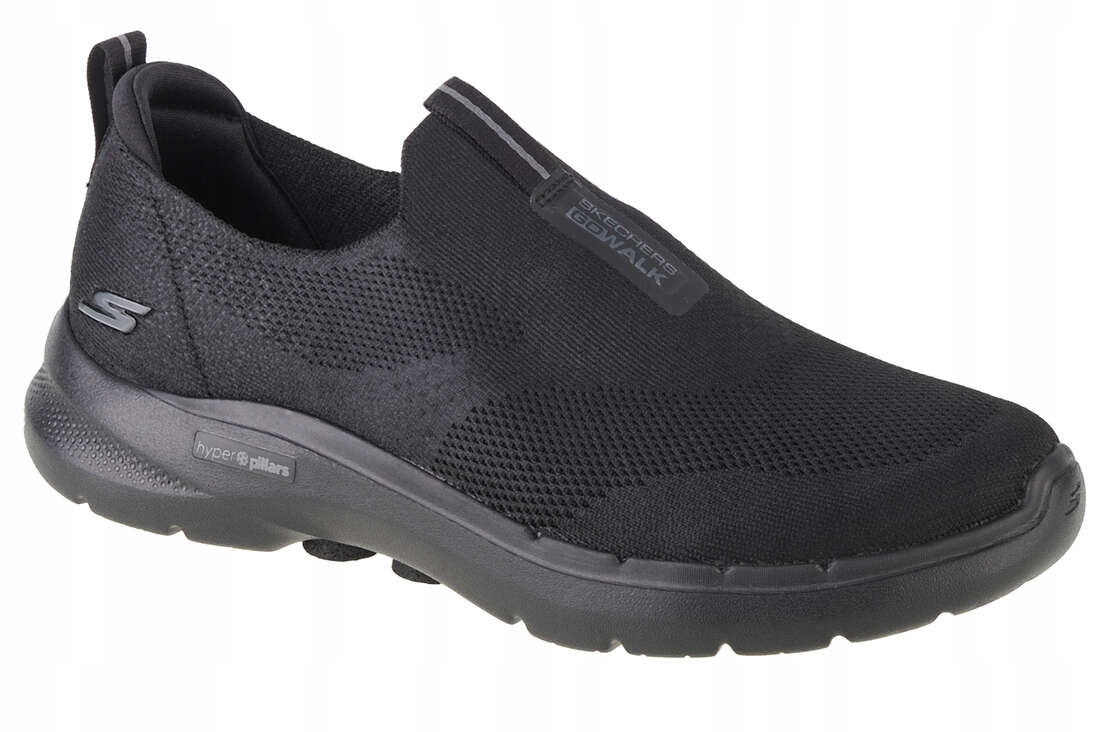 Męskie Buty wsuwane Skechers Go Walk 6 216202-BBK czarne r. 43