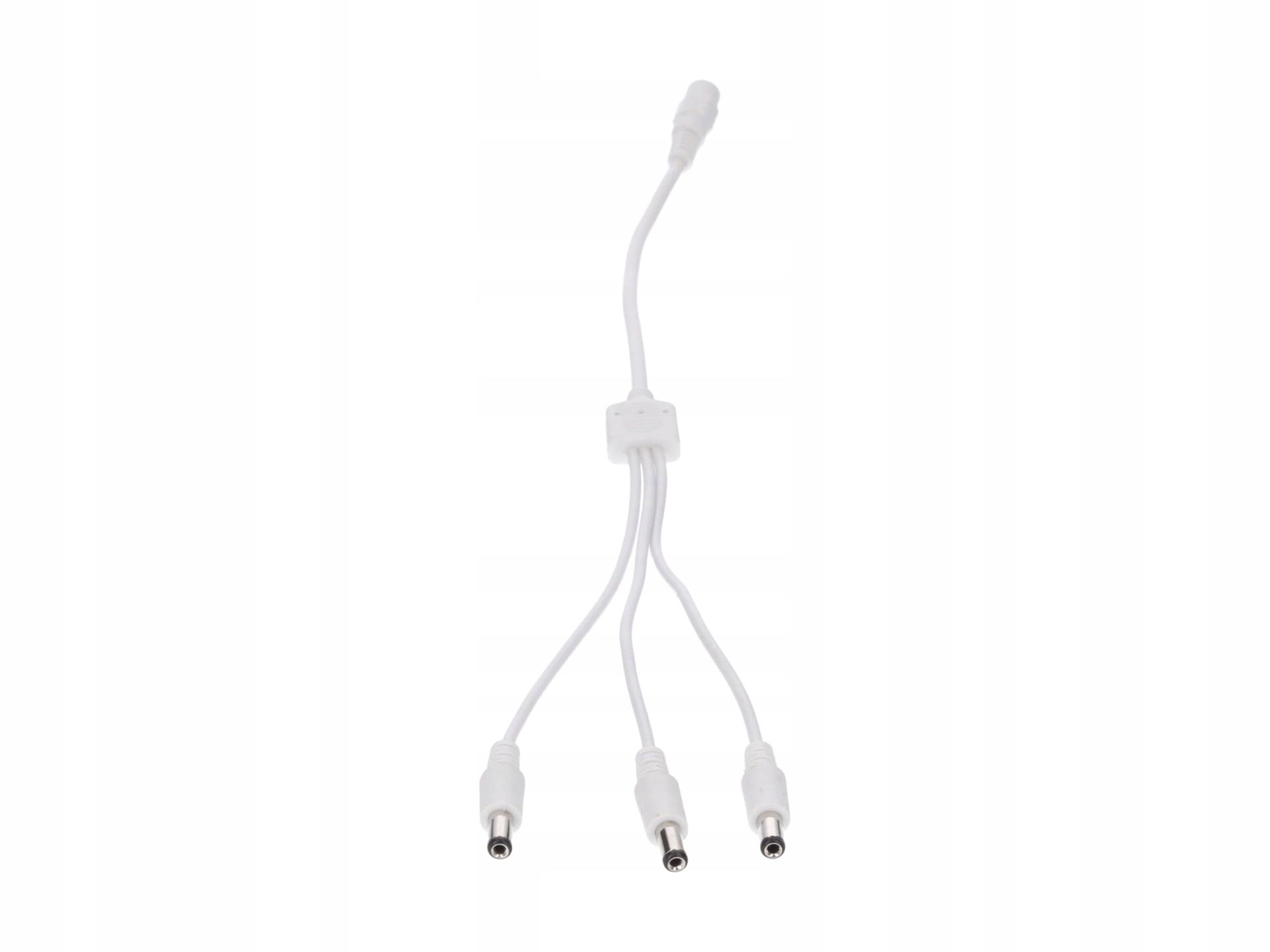 Rozgałęźnik DC 5.5X2.1 3W-1G Biały 22/20AWG 32CM