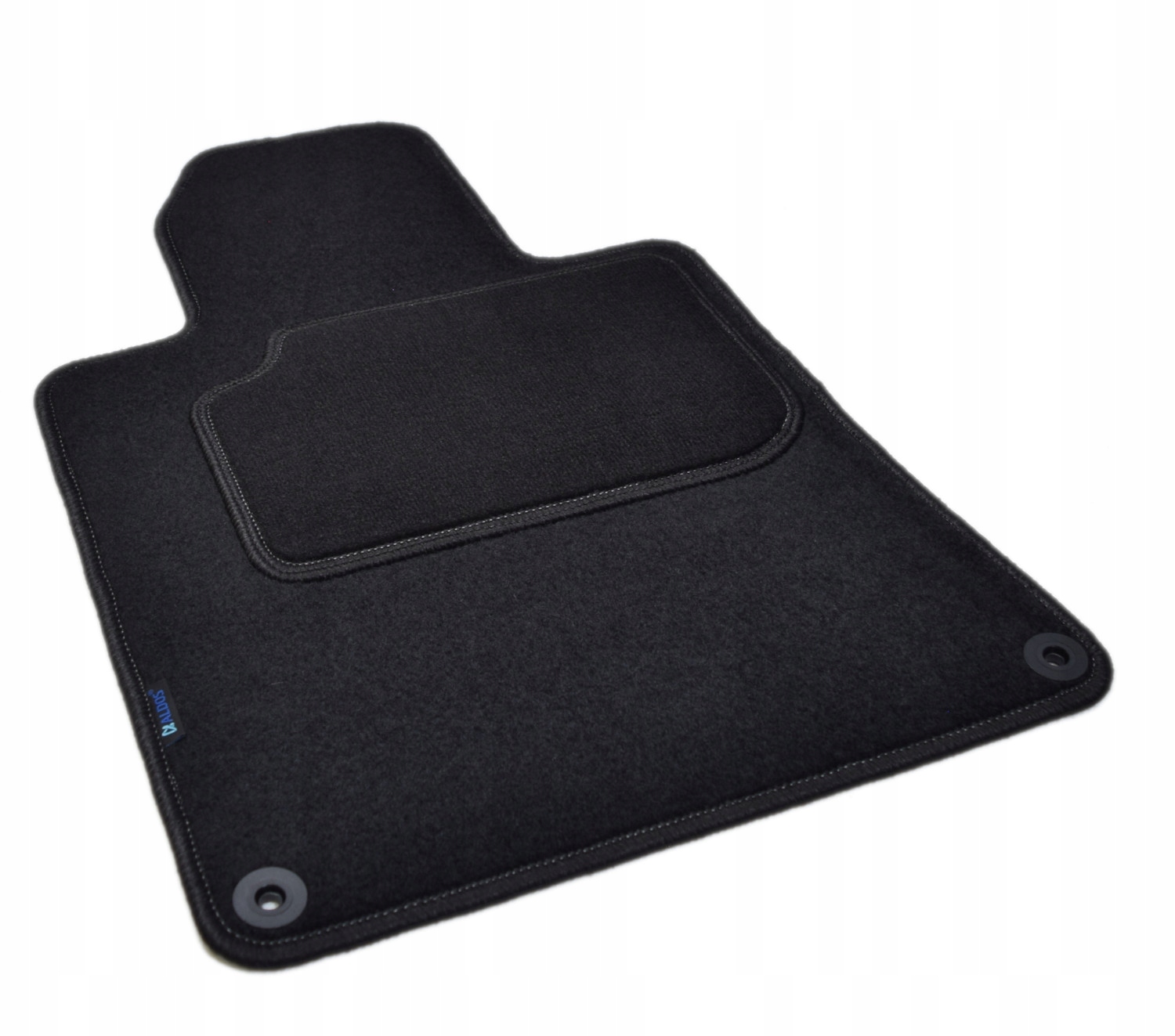 Peugeot 508 2011-2019r. Czarny dywanik welurowy kierowcy Aldos. Silver