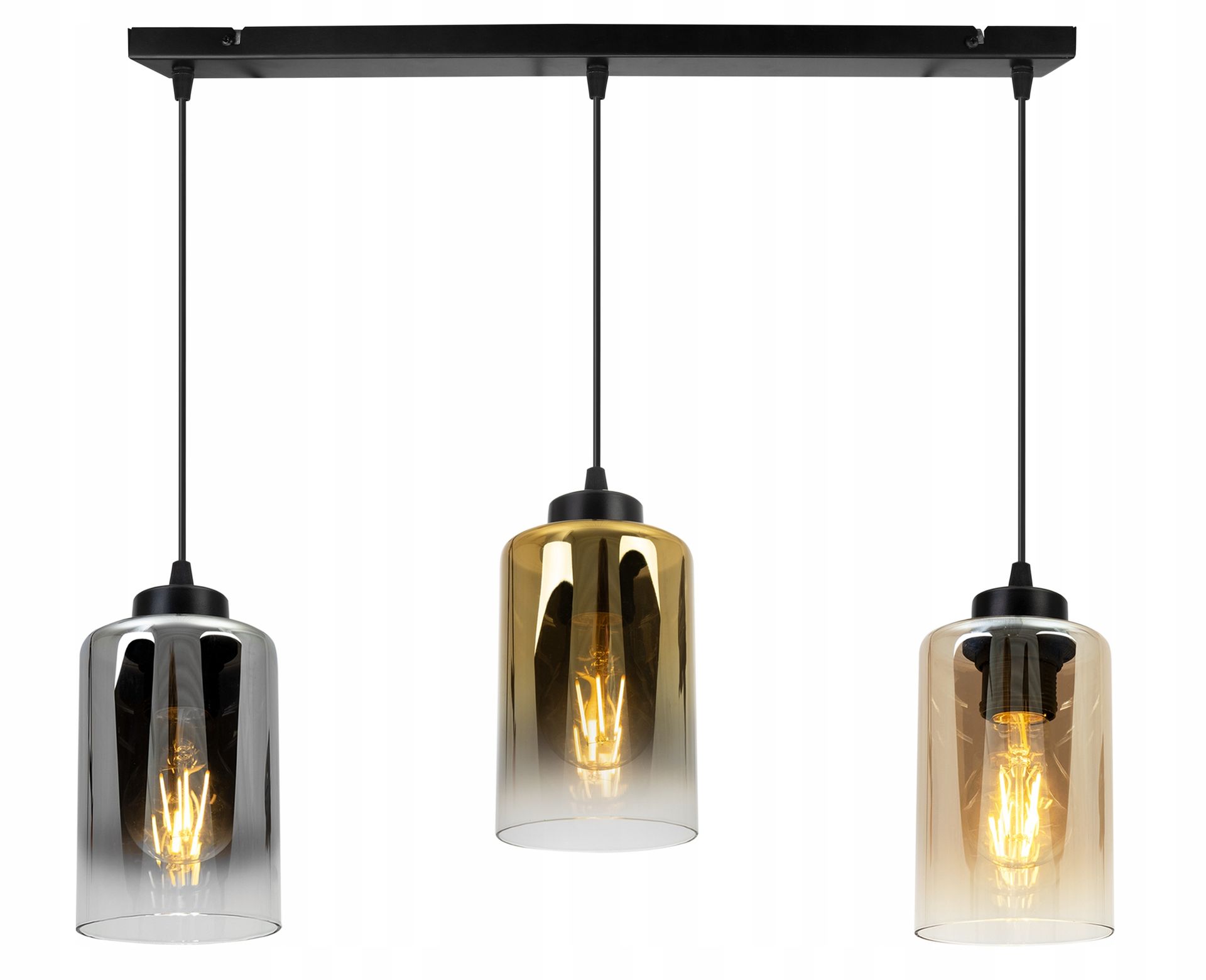 Lampa Sufitowa Wisząca Żyrandol Potrójna Listwa Do Kuchni Jadalni Salonu