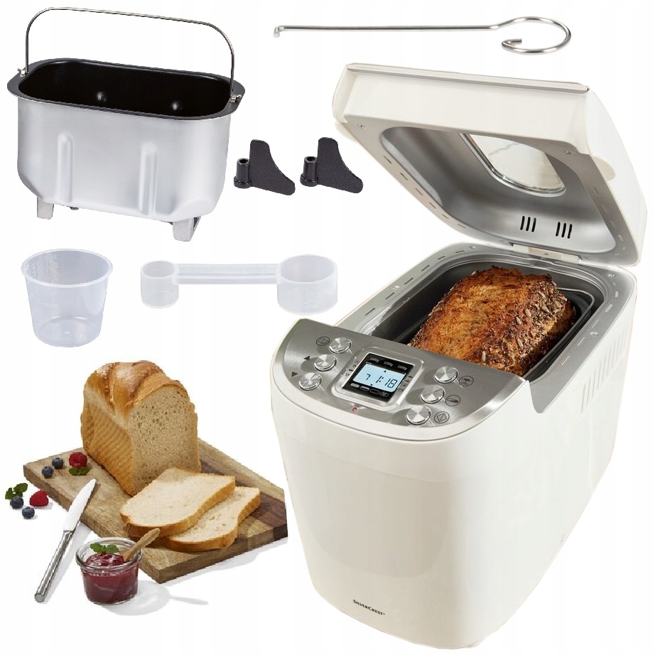 Wypiekacz do chleba SilverCrest Sbb 850 E1 biały