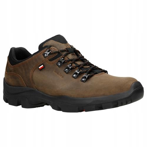 Buty Męskie Skórzane skóra naturalna Półbuty trekkingowe Wojas brązowe r.43