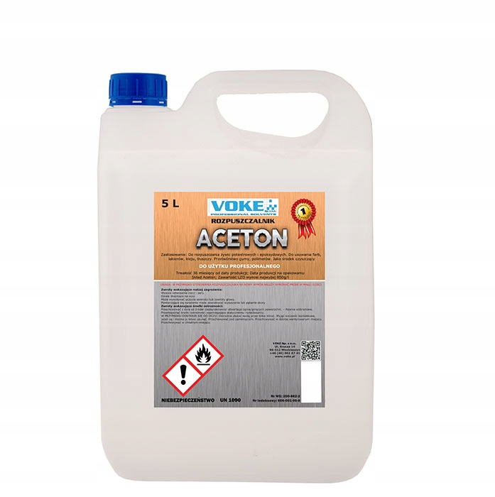Aceton Voke 5 l Oryginał 99,6%