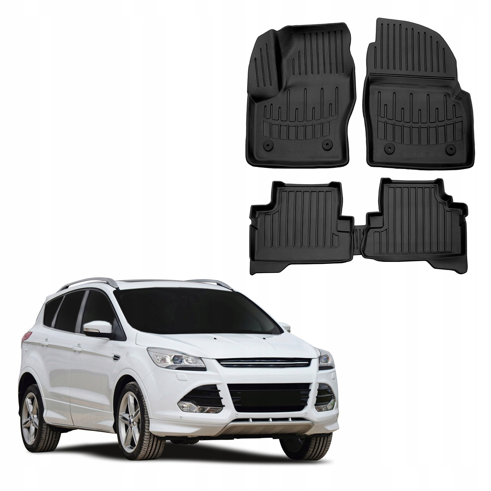 Ford Kuga 2013-19 Dywaniki Gumowe Korytka