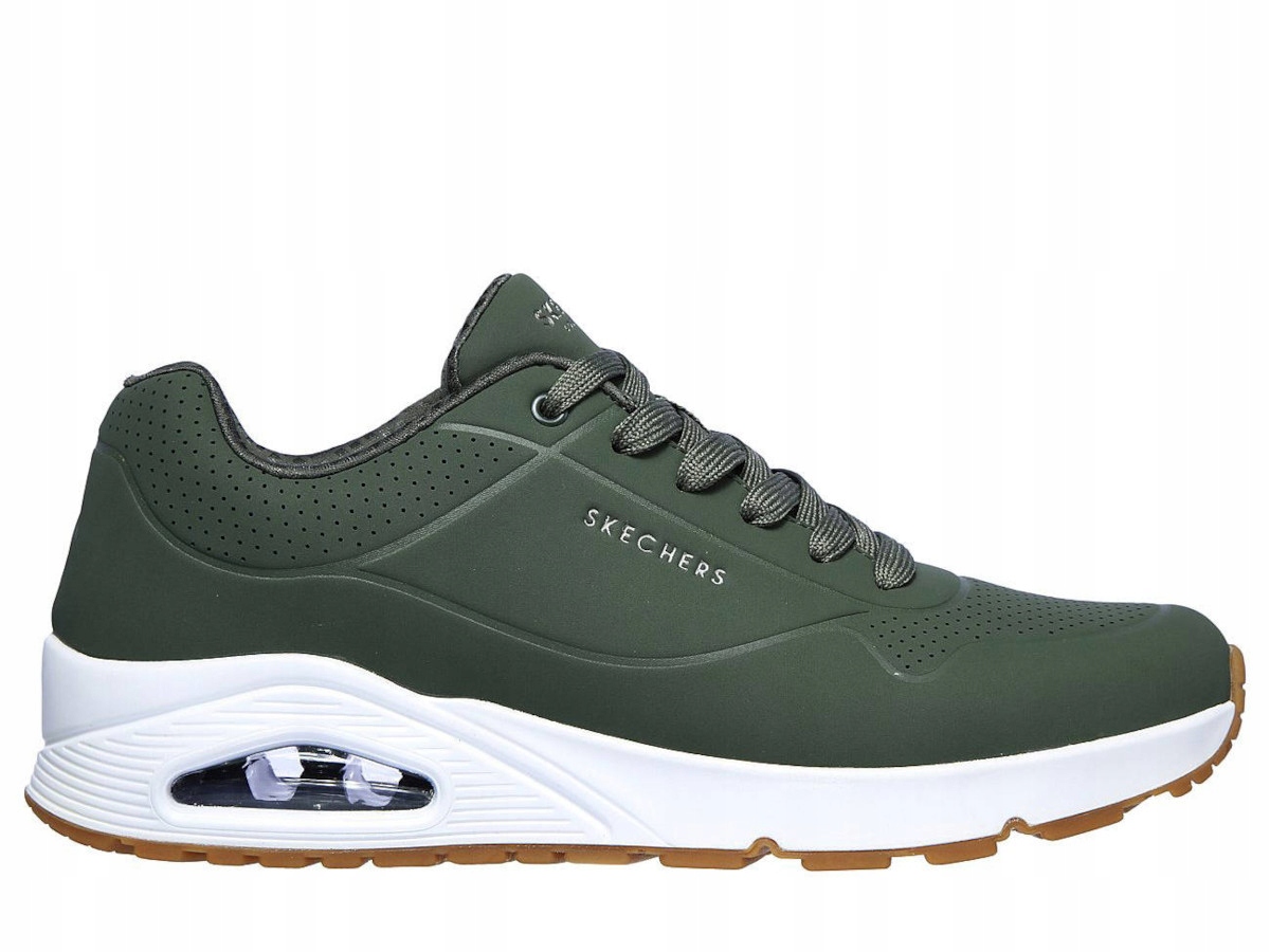 Buty Męskie Skechers 52458OLV Uno Stand On Air Zielone 44