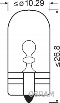 Żarówki samochodowe Osram W5W 5 W 2825