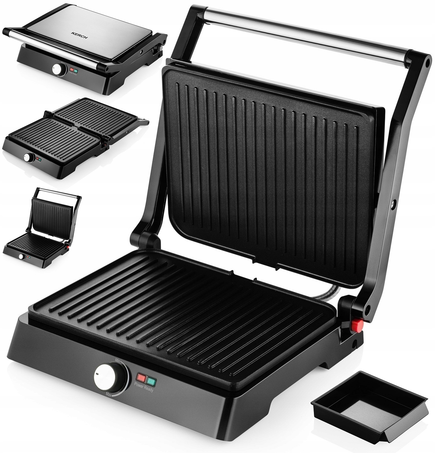 Grill Elektryczny Panini Opiekacz Sandwich Maker Toster Kerch Pur 2700W