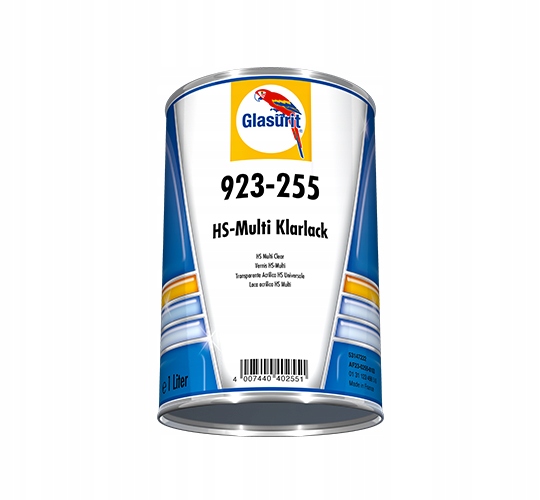 Lakier Bezbarwny Glasurit 923-255 1L 929-93 0,5L